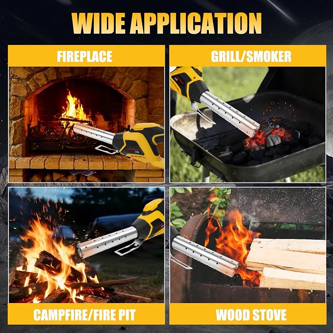 Cordless Electric Fire Starter for Dewalt 20V Battery, Charcoal Starter and - Image 6