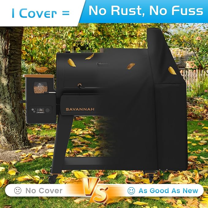 Grill Cover for Pit Boss Savannah Onyx Edition Wood Pellet Grill PB1500NX Heavy - Image 5