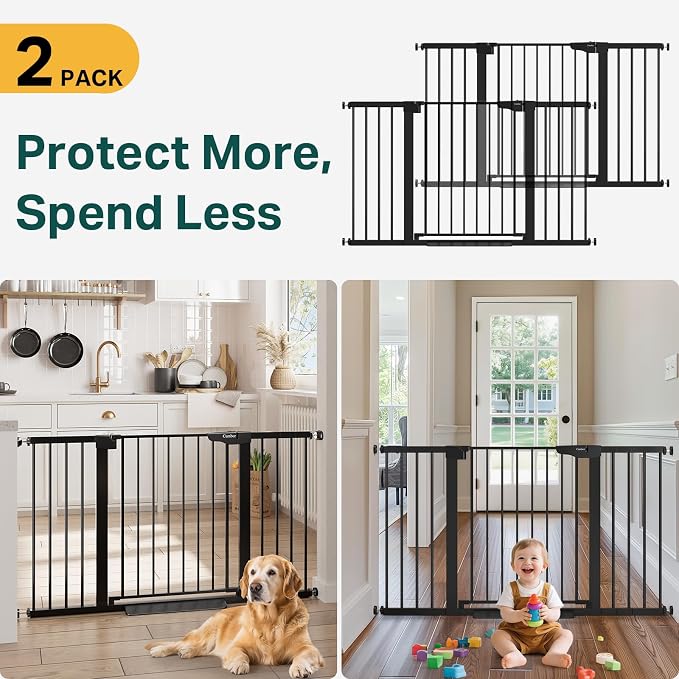 Cumbor 2 Pack 29.7-54.2" Baby Gate - Image 2