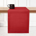 D'Moksha Homes Linen Bright Red Table Runner 108 Inches Long by DMokshaHomes