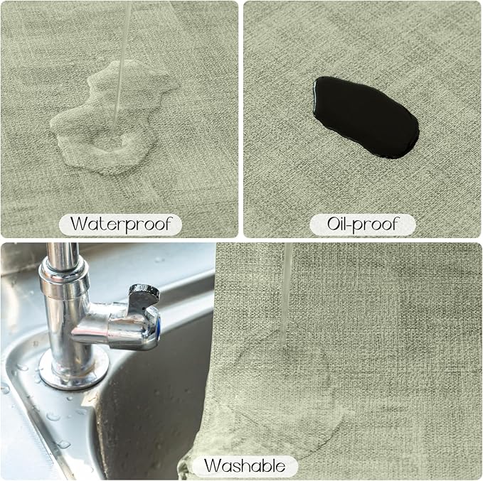 Romanstile Reversible Vinyl Placemats Set of 6, Faux Leather 100% Waterproof - Image 4