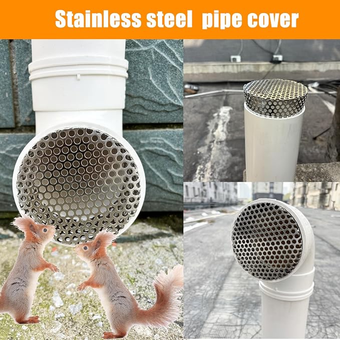 PVC Termination Cap Vent Cover, Stainless Steel Mesh Screen Vent Cover Slot - Image 4