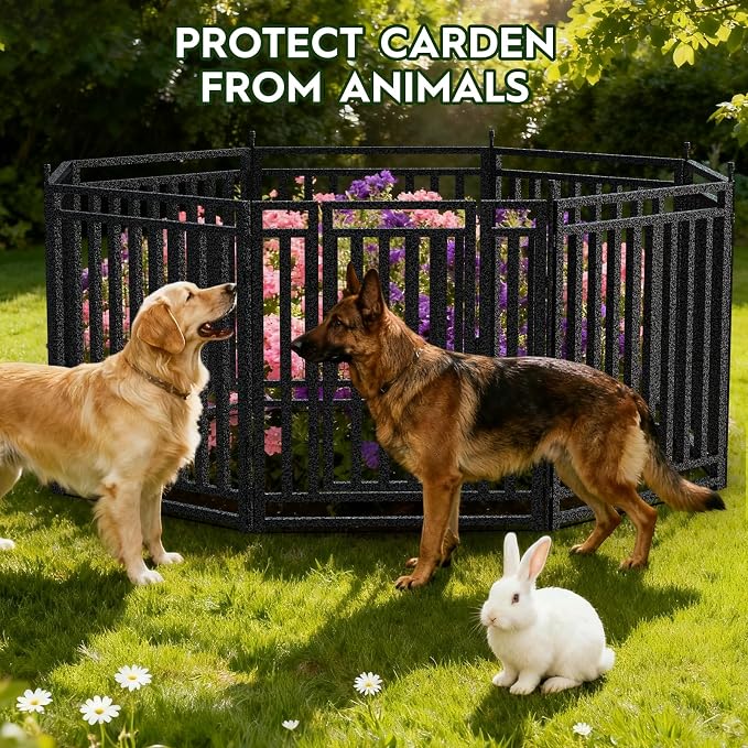 Garden Fence 32in x 108ft, 42 Panels + 6 Gates, Durable Outdoor Yard Barrier - Image 2