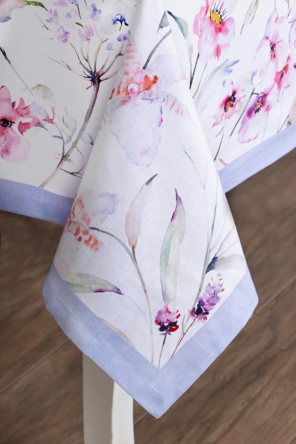 Maison d' Hermine Table Cloth Square Table 100% Cotton 60 x 60 Inches - Image 8