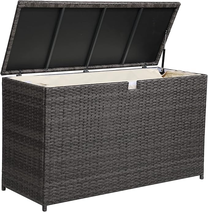 Super Patio Outdoor Patio Storage Box Waterproof, 120 Gallon Large Deck Box by SuperPatio