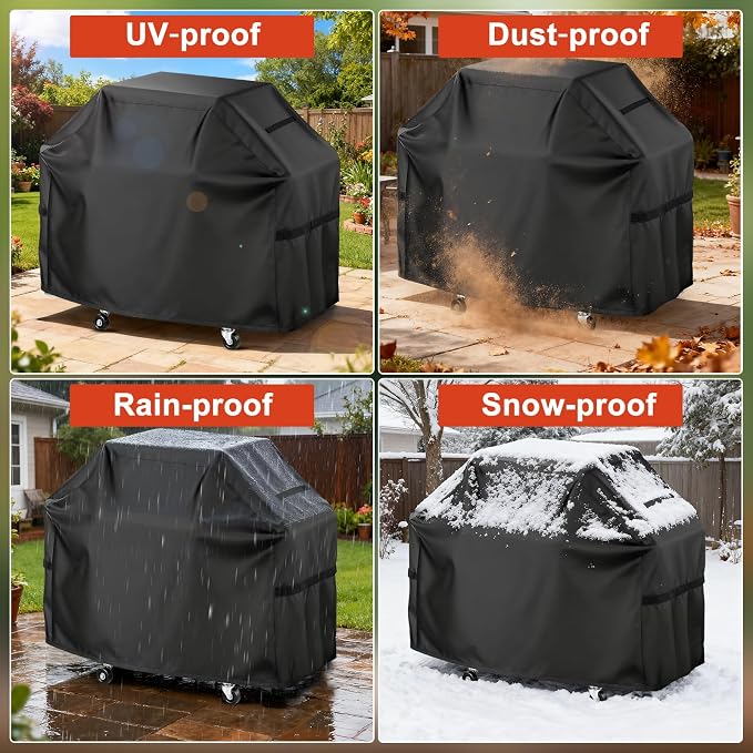 LBTING Grill Cover, 52-inch Heavy Duty 300D Oxford Waterproof Windproof UV - Image 6