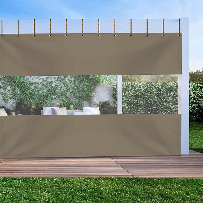 Covers & All Outdoor Clear Panel Curtain, 12 oz Vinyl Outdoor Curtains - Image 5