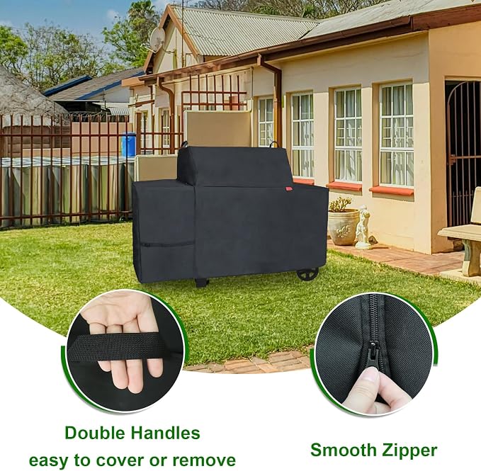 Grill Cover Fits Traeger Grills Woodridge Pro Electric Wood Pellet Grill and - Image 3