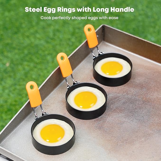 Barbecue Tool Sets: Stainless Steel Griddle Breakfast Set, 10 Pieces