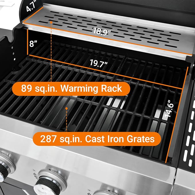 3 Burner Propane Gas Grill - Image 3