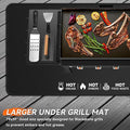 Grill Floor Mat 48x30 Inch Fiberglass Fireproof Double-Sided Deck Protector