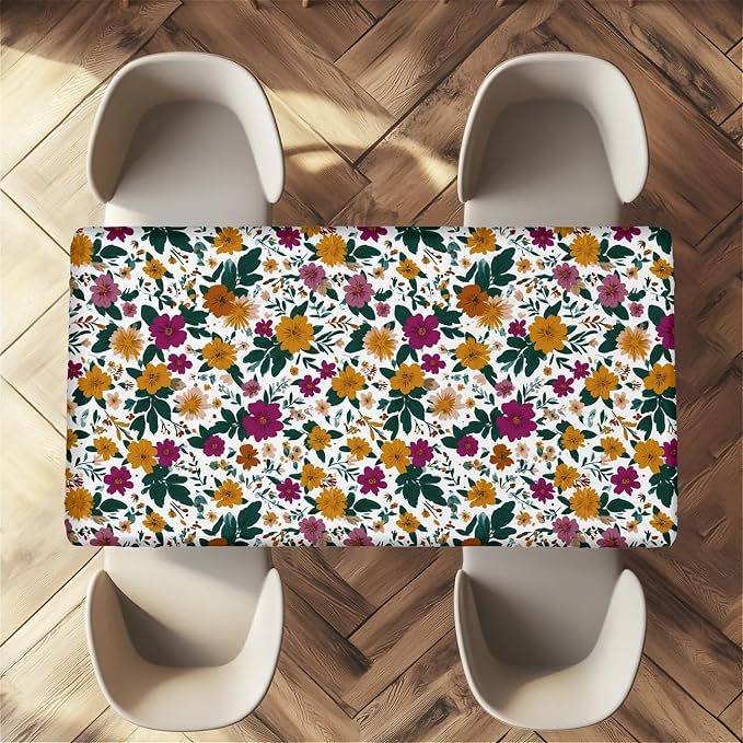 Rectangle Table Cloth Cover Waterproof Elastic Fitted Polyester Fitted - Image 5