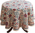 Designer Floral Linen Round Tablecloth, Vintage William Morris Wrinkle by bilingaier
