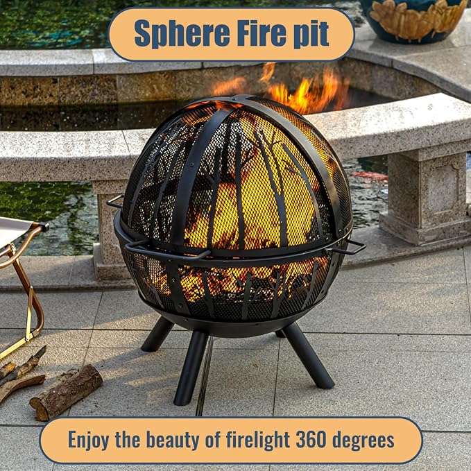 35 Inch Wood Burning Fire Pit - Image 3