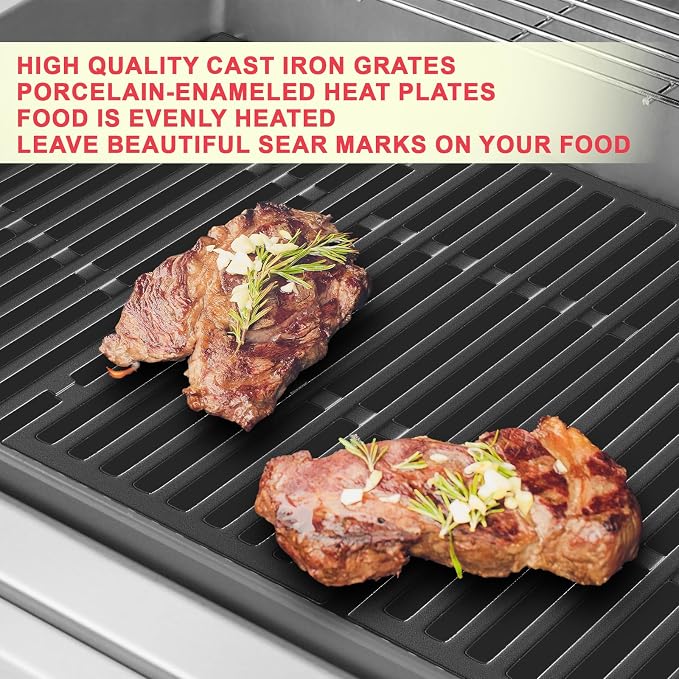 Spirit E-310 Grill Parts 7638 Grill Grates 7636 Flavorizer Bars - Image 6