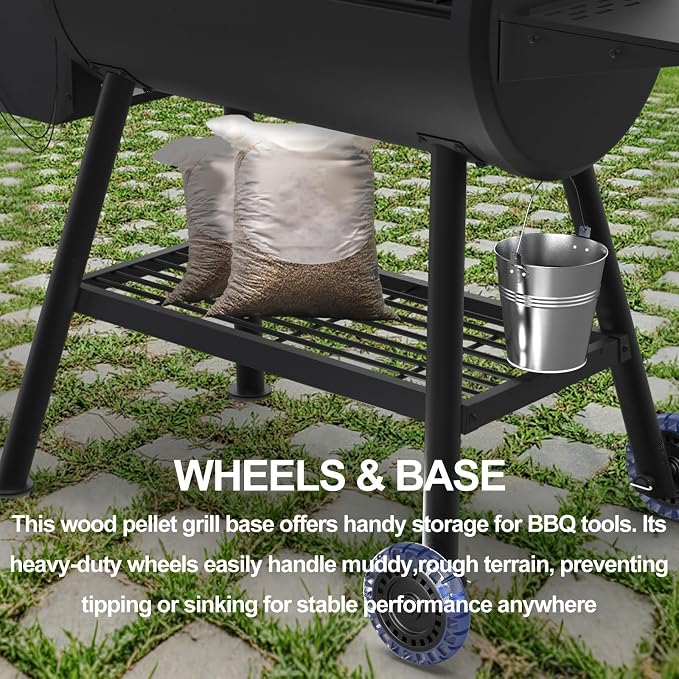 Pellet Smoker Grill Combo, 565 SQ.IN Cooking Area - Image 7