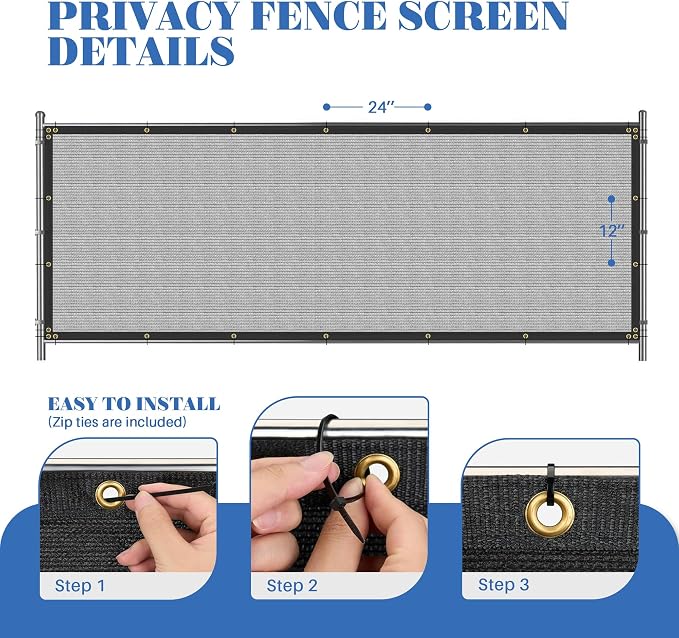 ECOOPTS 4'x119' Privacy Fence Screen Windscreen - Image 6