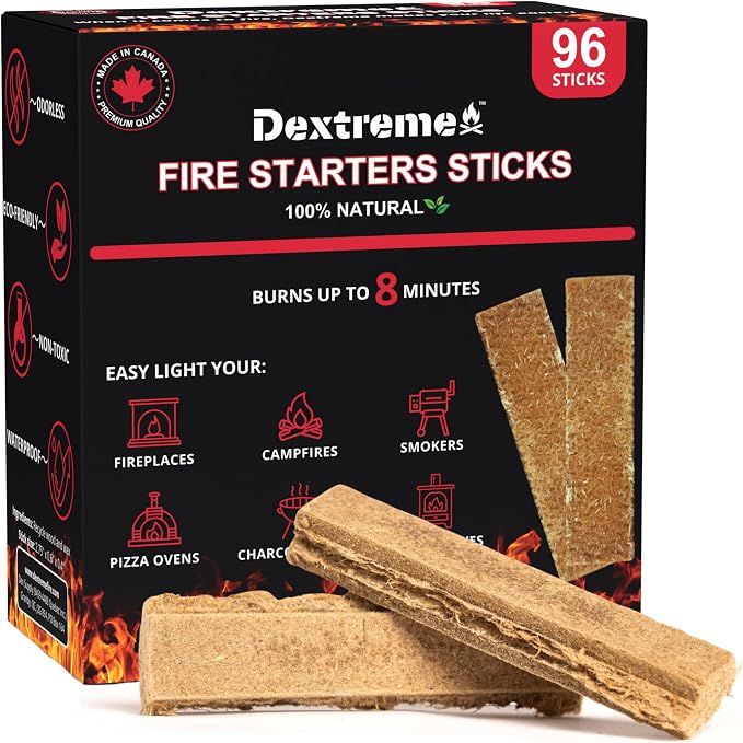 Dextreme Fire Starters Sticks 96 Pcs by Dextreme