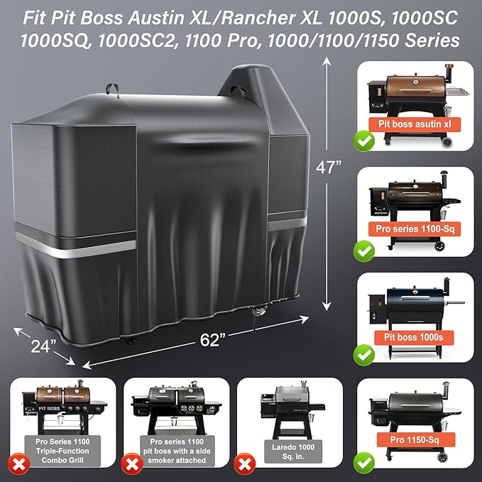 Utheer Grill Cover for Pit Boss Austin XL/Rancher XL, Z Grill 1000, 1100 Pro - Image 2