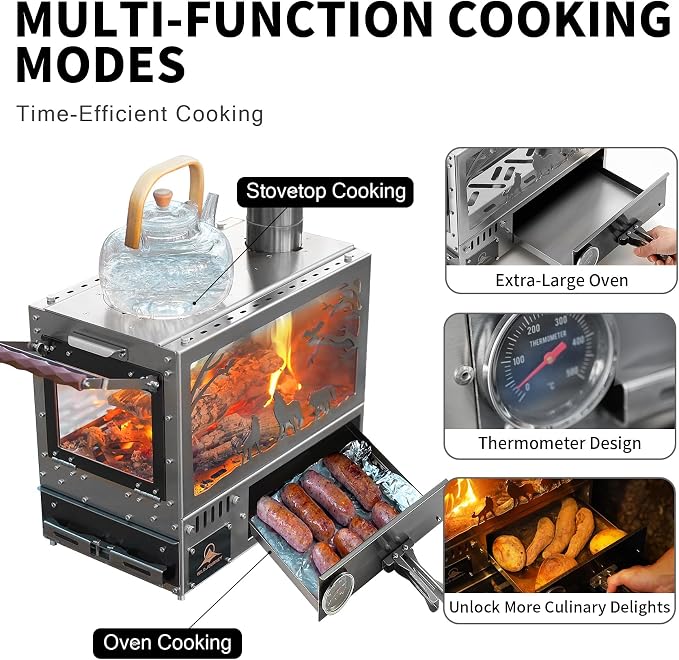 Heavy Duty M8 Wood Burning Stove - Image 3