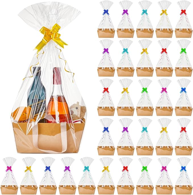 Tuanse 30 Pcs Basket for Gift Empty DIY Bulk Gift Basket Kit by Tuanse