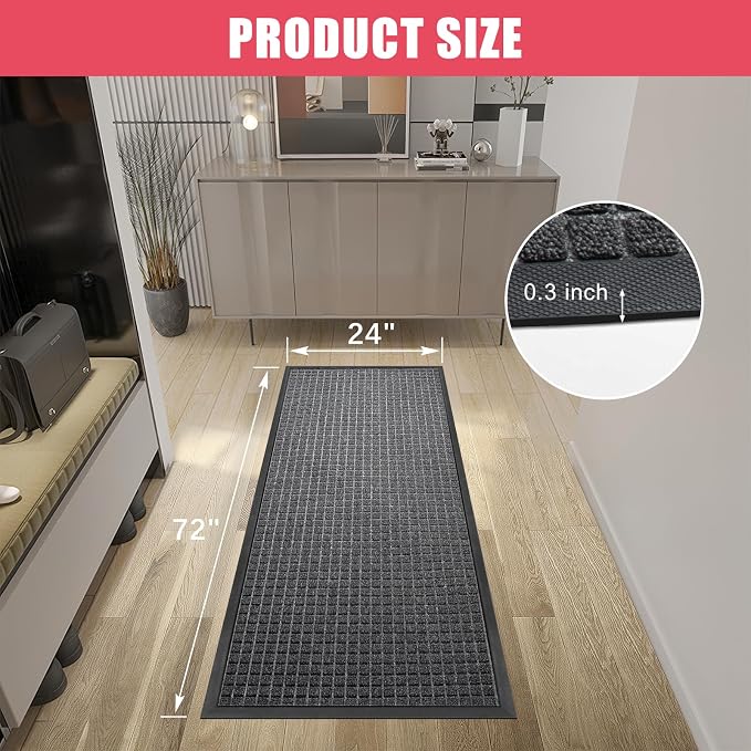 Kuyal Front Door Mat, Waterproof Welcome Mats - Image 3