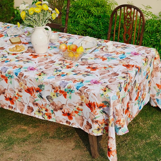 Rectangle Outdoor Tablecloth 60 x 108 Inch, Spillproof Waterproof Tablecloth - Image 2