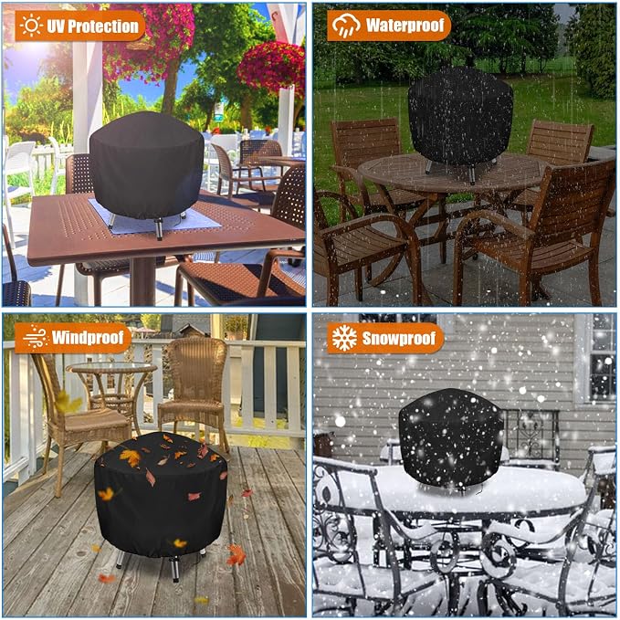 Grill Cover for Cuisinart CCG190RB Portable Charcoal Waterproof Griddle Cover - Image 4