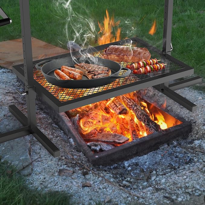 only fire Adjustable Grill Rotisserie System and Spit, Over Fire Camp Grill - Image 7
