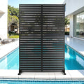 Metal Privacy Screen for Outdoor & Indoor Use, Free Standing Privacy Screen for by Unknown