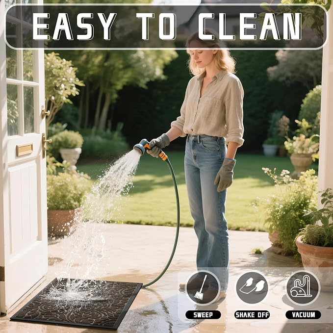 Yimobra Extra Large Door Mat 60x36, Waterproof Sturdy Outdoor Mats - Image 6