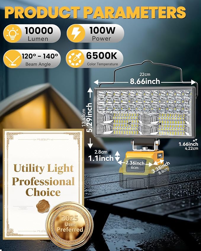 Ecarke LED Work Light Compatible - Image 2