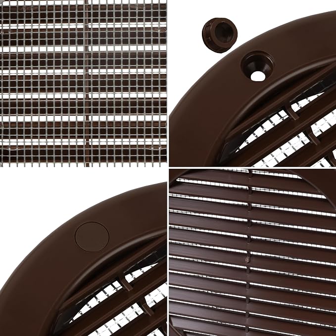 Repa Market 4 Inch Brown Round Air Vent Cover - Image 7