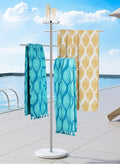KES Outdoor Towel Tack for Hot Tub, Pool Towel Rack Outdoor by KES