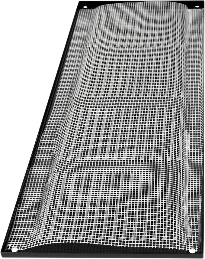 Repa Market Air Vent Cover 16x6 Inch Black Galvanized Steel Louvered Grill Cover - Image 9