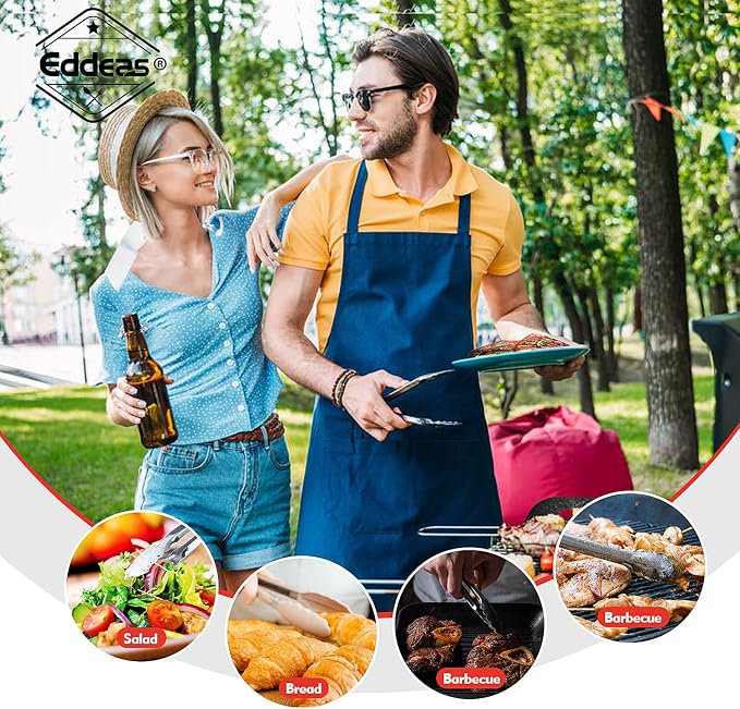 Small Tongs For Cooking, Mini 7 inch Kitchen Tongs -Heat Resistant 600 Degrees - Image 7
