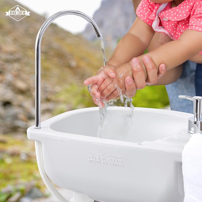 Hike Crew Portable Camping Sink & Toilet | Large Hand Washing Station - Image 7
