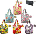 BeeGreen Floral Reusable Grocery Bags Bulk 6 Packs X-Large50LBS, Reusable by BeeGreen