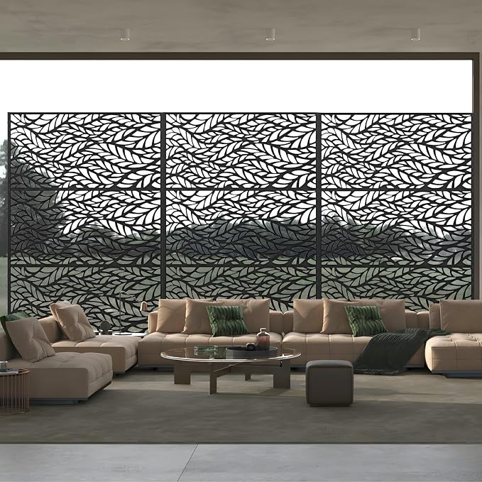72" H×47" W Metal Privacy Screen, Outdoor Indoor Privacy Screens - Image 9