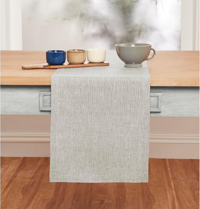 Solino Home Linen Table Runner 90 Inches Long - Image 2