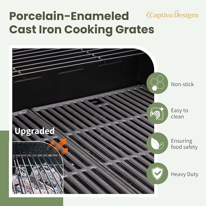 Captiva Designs 4-Burner Propane Gas BBQ Grill - Image 2