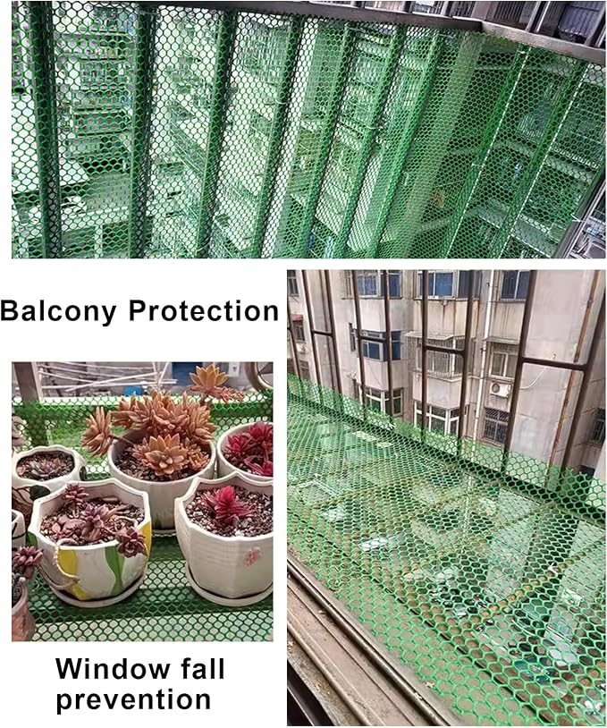 39.3″ x 32.8′ Chicken Mesh Fence Roll Versatile Plastic Fencing Netting Heavy - Image 6
