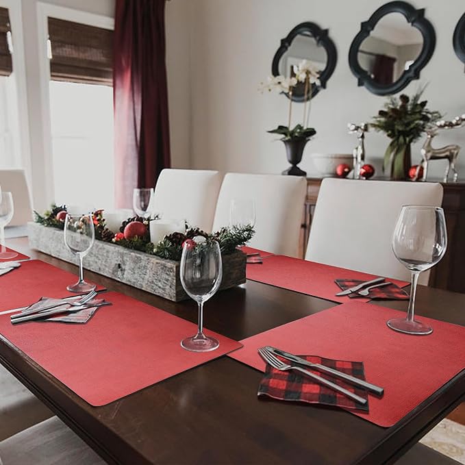 Maxpearl Faux Leather Placemats Set of 8 - Image 8