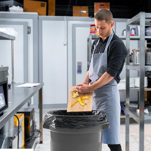 PRO&Family Commercial Round Trash Can - Image 5