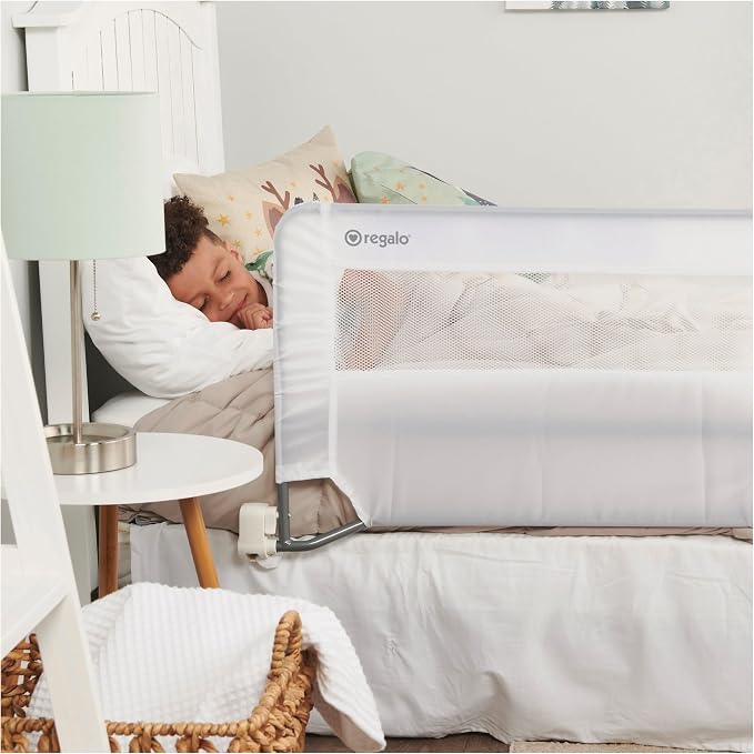 Regalo Swing Down 54-Inch Extra Long Bed Rail Guard, - Image 2