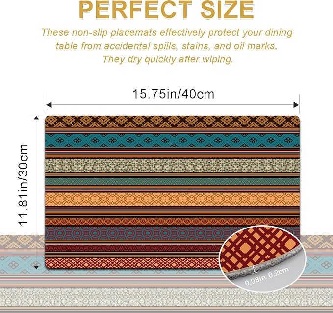 Faux Leather Placemats Set of 4 - Image 3