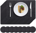 MOSAYT Placemats Set of 8, Heat Resistant Vinyl Place Mats by MOSAYT