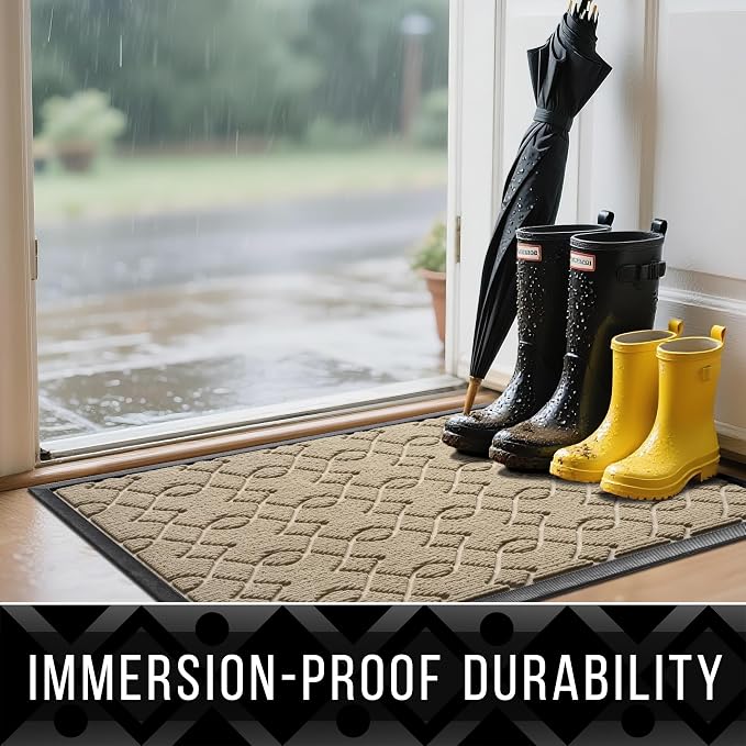 Yimobra Outdoor Mats for Front Door 29.5x17, All-Season Waterproof Doormat - Image 4