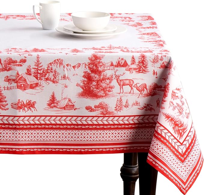 Maison d' Hermine Table Cloth Rectangle Table 100% Cotton 70 x 90 Inches Fall by MaisondHermine