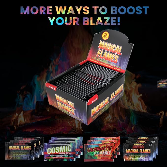 Magical Flames Fire Color Packets, Vibrant Multi-Color Fire - Image 9